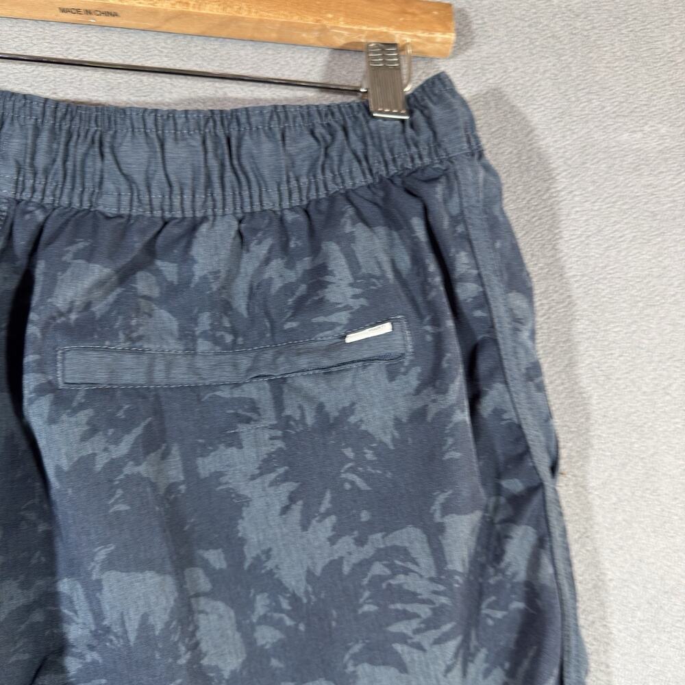 Vuori Banks Shorts Men's M Blue 7" Inseam Palm Trees Unlined Drawstring V330 - Picture 7 of 10